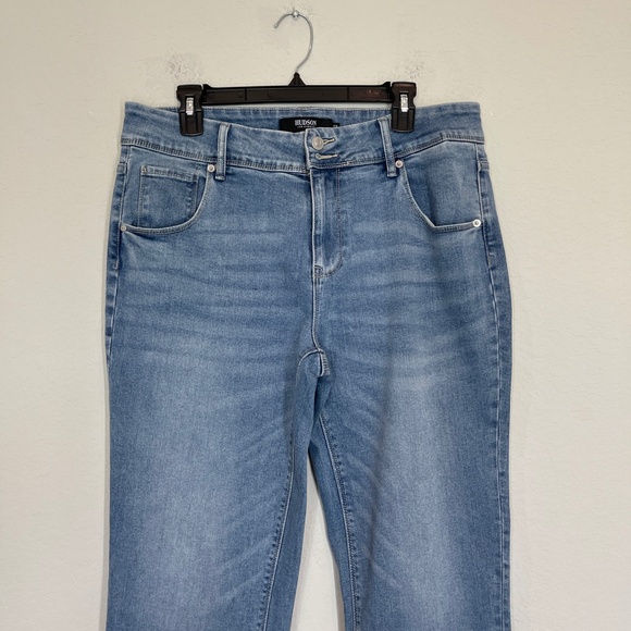 Hudson Los Angeles Jeans Women's Size 12 Blue Straight Leg Medium Wash - Picture 2 of 14